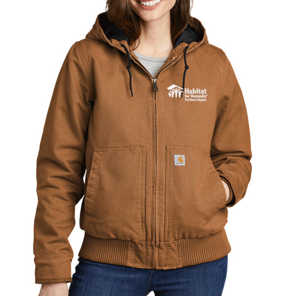 Carhartt® Women’s Washed Duck Active Jac - Embroidered Logo Thumbnail