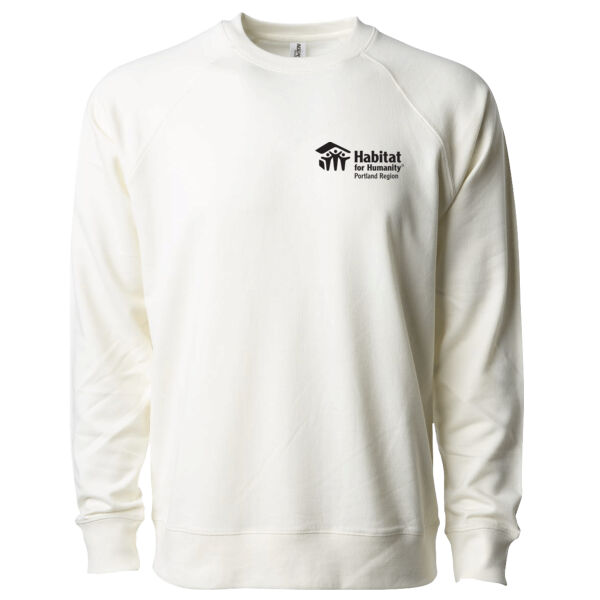 Independent Trading Co. - Icon Lightweight Loopback Terry Crewneck Sweatshirt - Printed Logo Thumbnail