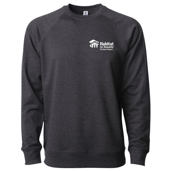 Independent Trading Co. - Icon Lightweight Loopback Terry Crewneck Sweatshirt - Printed Logo Thumbnail