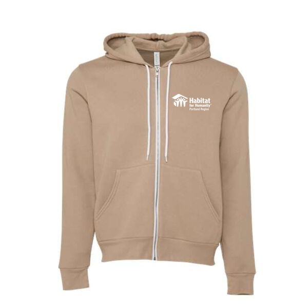 BELLA + CANVAS - Sponge Fleece Full-Zip Hoodie - Printed Logo Thumbnail