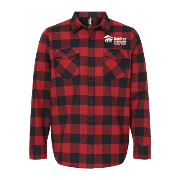 Independent Trading Co. - Flannel Shirt - Embroidered Logo Thumbnail