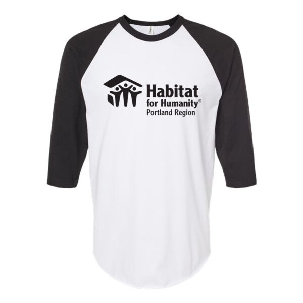 Tultex - Fine Jersey Raglan T-Shirt - Printed Logo Thumbnail