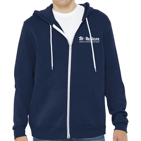 Bella+Canvas Sponge Fleece Full-Zip Hoodie - Printed Logo Thumbnail